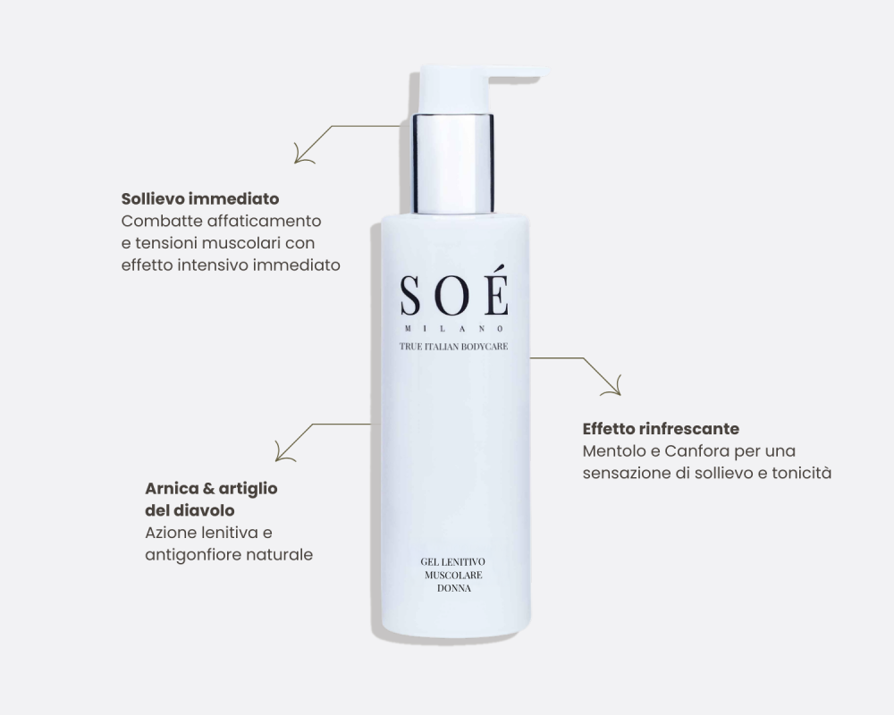 Gel lenitivo muscolare donna soe dida